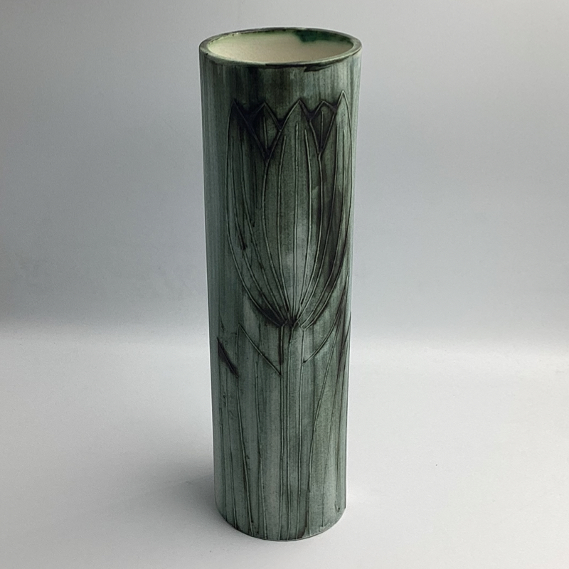 Carn Pottery Cornwall Vase – Large Textured Modernist Design - Image 9