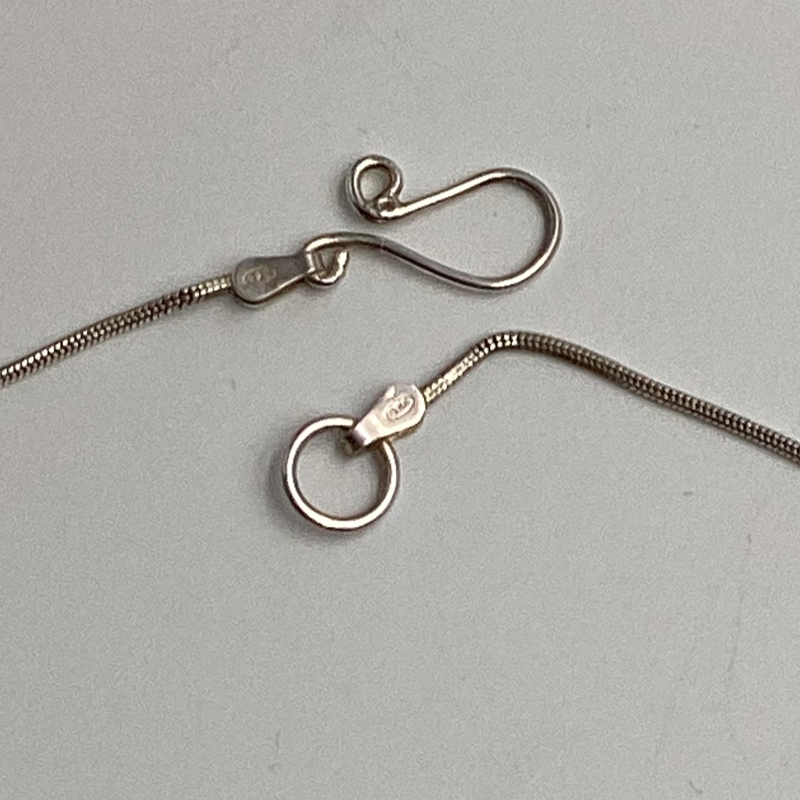 Modern Geometric Silver Necklace – Handmade Minimalist Triangle Statement Piece