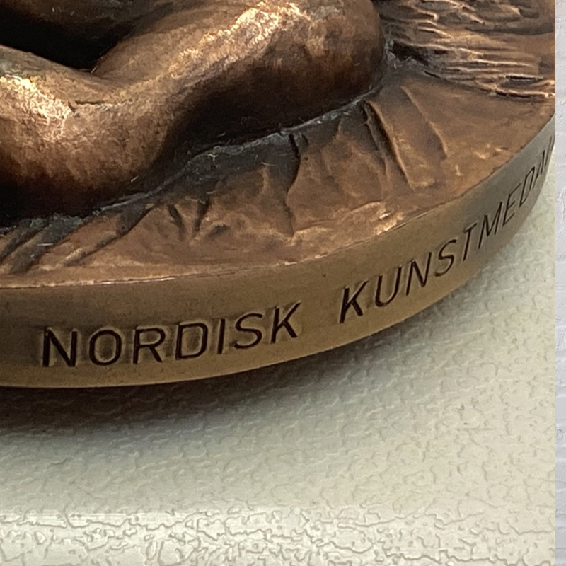 Vintage Bronze Faro Medallion | 1979 Anders Nyborg Finland