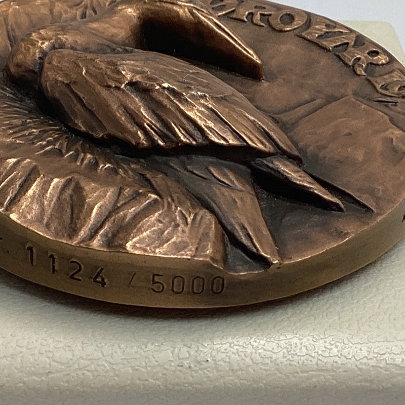 Vintage Bronze Faro Medallion | 1979 Anders Nyborg Finland