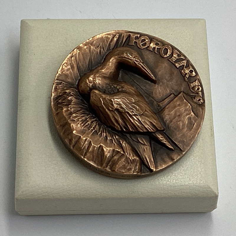 Vintage Bronze Faro Medallion | 1979 Anders Nyborg Finland - Image 5