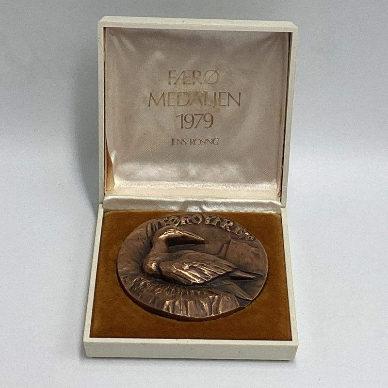 Vintage Bronze Faro Medallion | 1979 Anders Nyborg Finland