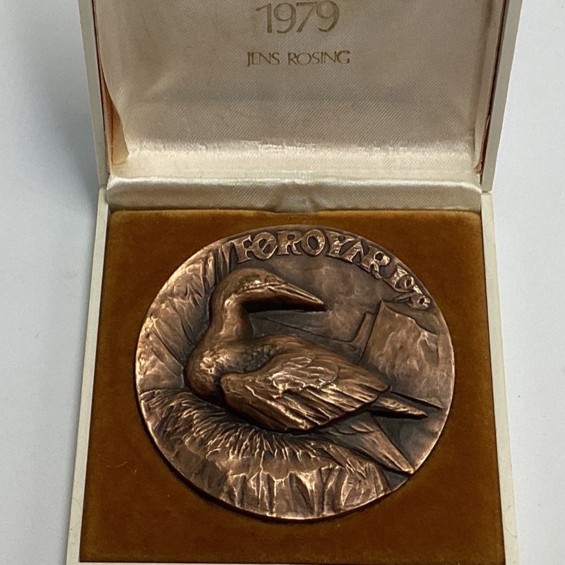 Vintage Bronze Faro Medallion | 1979 Anders Nyborg Finland