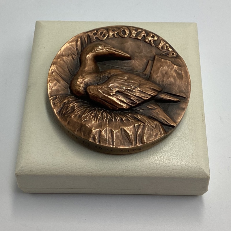 Vintage Bronze Faro Medallion | 1979 Anders Nyborg Finland