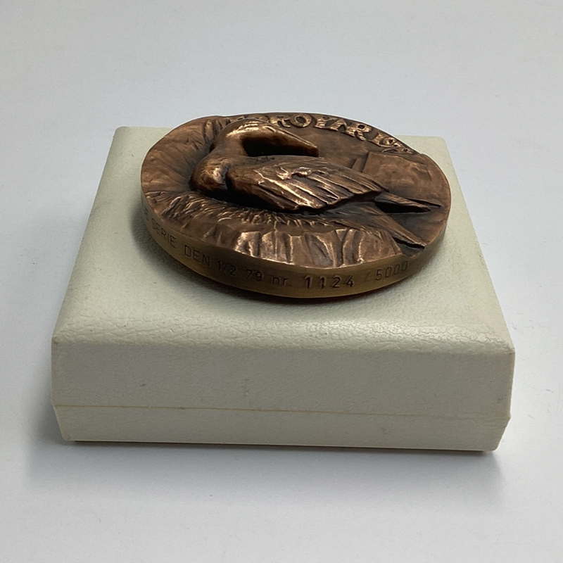 Vintage Bronze Faro Medallion | 1979 Anders Nyborg Finland