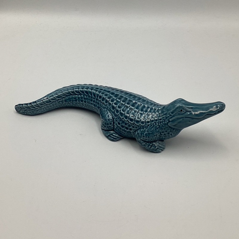 Poole Pottery 'Blue Glaze' Alligator Vintage Figure