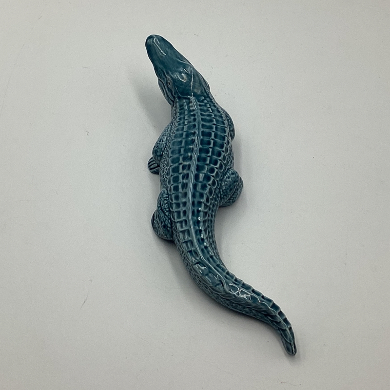 Poole Pottery 'Blue Glaze' Alligator Vintage Figure