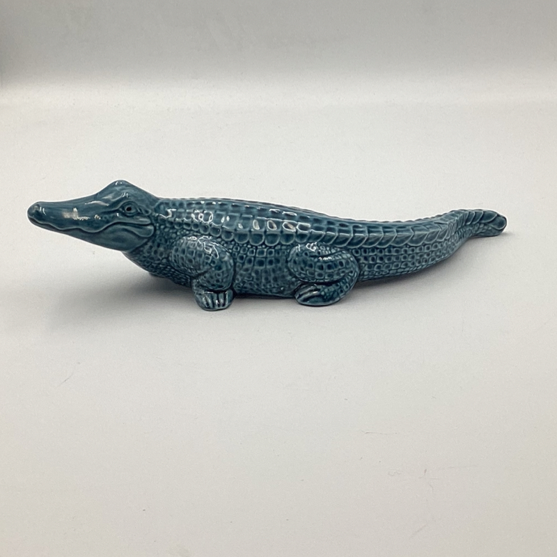Poole Pottery ‘Blue Glaze’ Alligator Vintage Figure