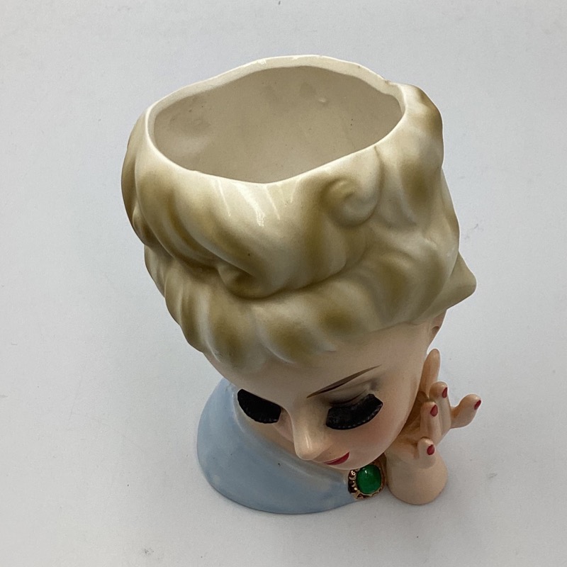 Vintage 1950s 1960s Lady Head Vase – Japanese Ceramic Collectable
