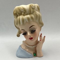 Vintage 1950s 1960s Lady Head Vase – Japanese Ceramic Collectable