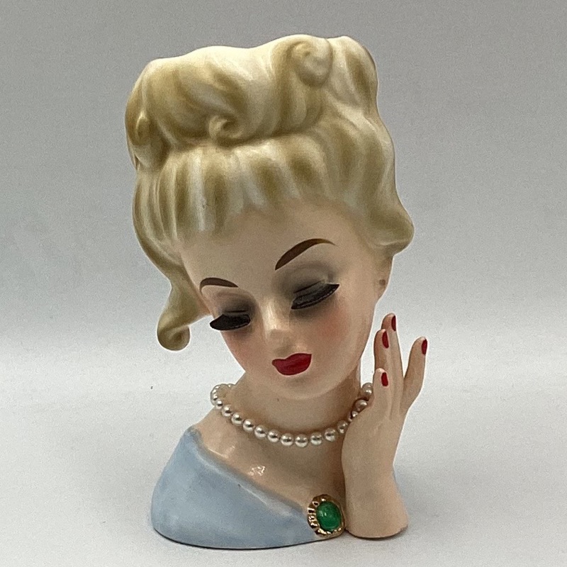 Vintage 1950s 1960s Lady Head Vase – Japanese Ceramic Collectable