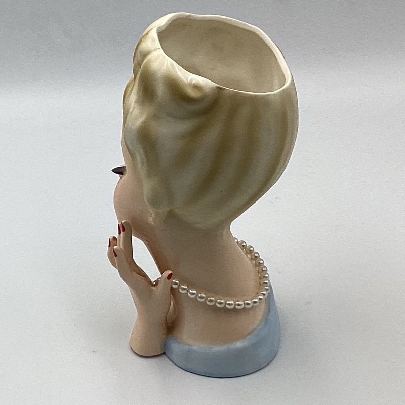 Vintage 1950s 1960s Lady Head Vase – Japanese Ceramic Collectable