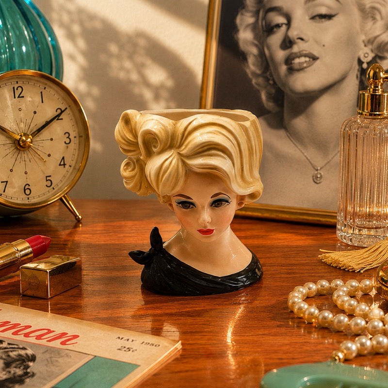 Vintage Marilyn Monroe Style Head Vase – Made in Japan C7313