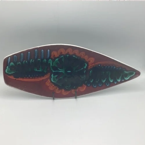 Poole Delphis Shape 82 Spear Dish by Angela Wyburgh c.1968