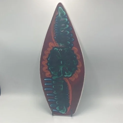 Poole Delphis Spear Dish Abstract Decoration