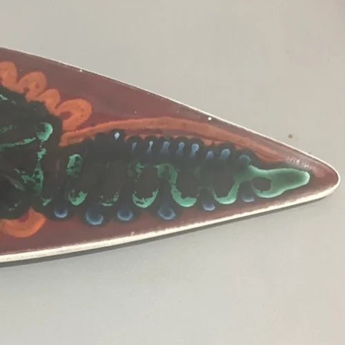 Poole Delphis Spear Dish Abstract Decoration