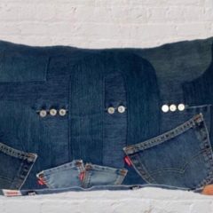 Huge Denim Oversized Pillow | Levi’s Jeans 501 Design
