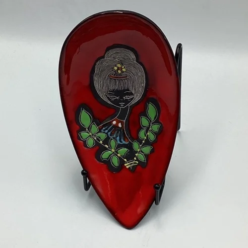 Vintage Italian San Marino Pottery Dish | 1950s Hand-Painted Art
