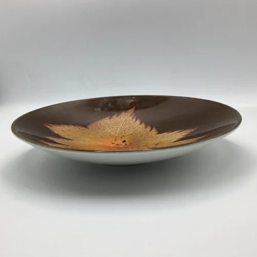 Poole Pottery Aegean Maple Leaf Charger | Vintage 1970s