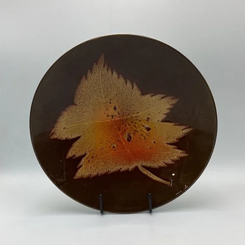 Poole Pottery Aegean Maple Leaf Charger | Vintage 1970s