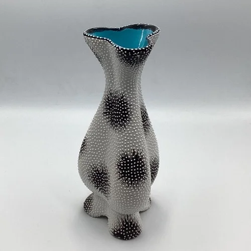 Vintage Volpi Deruta Style Vase | Mid-Century Italian Pottery