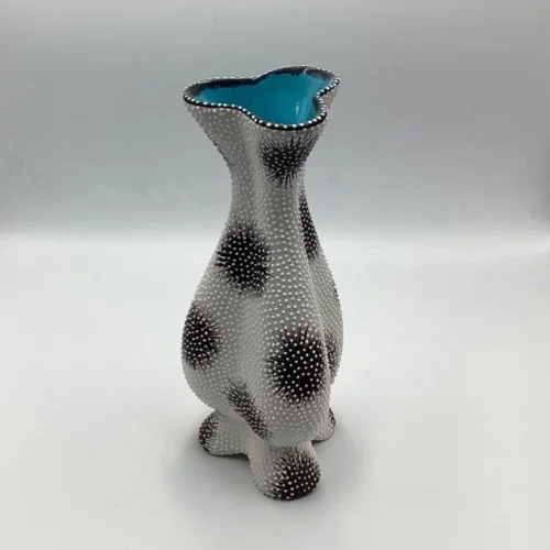 Vintage Volpi Deruta Style Vase | Mid-Century Italian Pottery