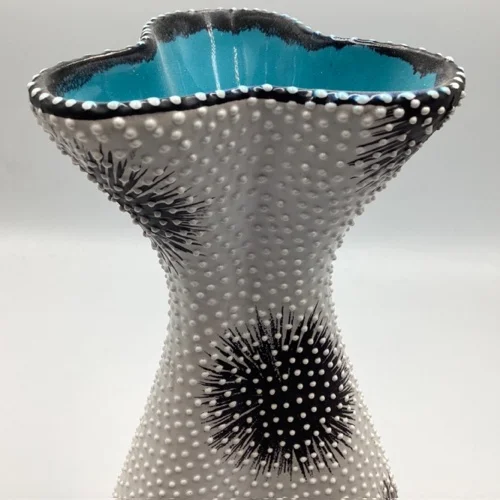 Vintage Volpi Deruta Style Vase | Mid-Century Italian Pottery